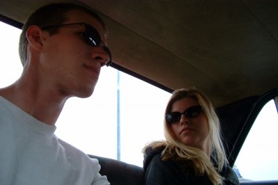David and Lyza, Taxi, Morocco