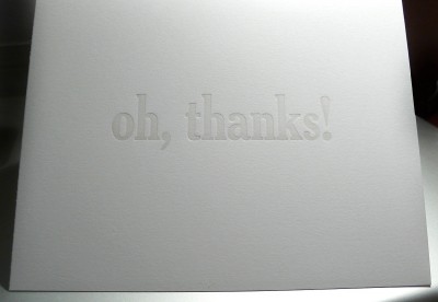 oh, thanks!