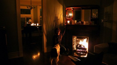 Sydney and Me With Candles and Fire