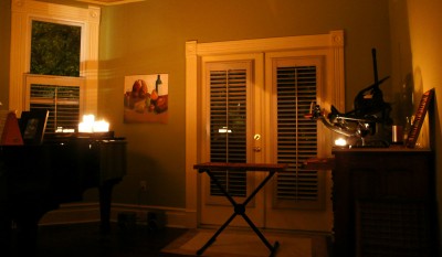 Printing Room by Candlelight (Long-ish Exposure)