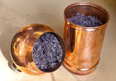 Stuffed Onion Filling the parts of the still with plant material.